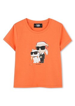 Karl Lagerfeld Kids T-Shirt Z30492 S Pomarańczowy Regular Fit ze sklepu MODIVO w kategorii T-shirty chłopięce - zdjęcie 183947518