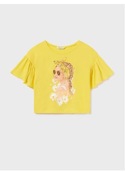 Mayoral T-Shirt 6051 Żółty ze sklepu MODIVO w kategorii Bluzki dziewczęce - zdjęcie 183947556