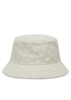 Calvin Klein Kapelusz Logo Jacquard Bucket Hat LV04K5059G Beżowy ze sklepu MODIVO w kategorii Kapelusze damskie - zdjęcie 183947599