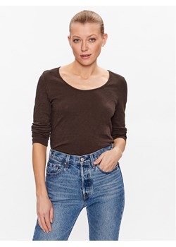 Marc O'Polo Bluzka 302226152515 Brązowy Regular Fit ze sklepu MODIVO w kategorii Bluzki damskie - zdjęcie 183947745