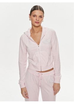 Juicy Couture Bluza Heritage Dog JCBAS223813 Różowy Slim Fit ze sklepu MODIVO w kategorii Bluzy damskie - zdjęcie 183947747
