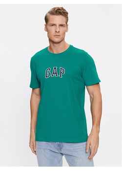 Gap T-Shirt 570044-04 Zielony Regular Fit ze sklepu MODIVO w kategorii T-shirty męskie - zdjęcie 183947777
