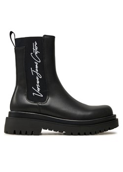 Versace Jeans Couture Sztyblety Drew 77VA3S60 Czarny ze sklepu MODIVO w kategorii Botki - zdjęcie 183947805
