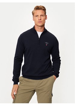 Aeronautica Militare Sweter 242MA1389L415 Granatowy Regular Fit ze sklepu MODIVO w kategorii Swetry męskie - zdjęcie 183947909