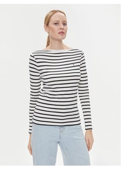 Tommy Hilfiger Bluzka Cody WW0WW40829 Écru Slim Fit ze sklepu MODIVO w kategorii Bluzki damskie - zdjęcie 183947928