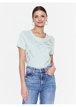 Guess T-Shirt Benita W3RI27 JA914 Zielony Regular Fit ze sklepu MODIVO w kategorii Bluzki damskie - zdjęcie 183948017