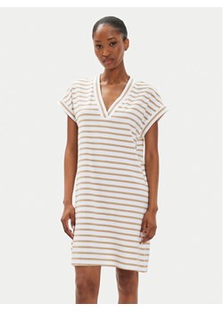 United Colors Of Benetton Sukienka codzienna 3TLLDV01O Beżowy Regular Fit ze sklepu MODIVO w kategorii Sukienki - zdjęcie 183948099