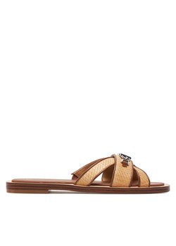 MICHAEL Michael Kors Klapki Tiffanie Flat Slide 40S4TFFS1D Brązowy ze sklepu MODIVO w kategorii Klapki damskie - zdjęcie 183948107