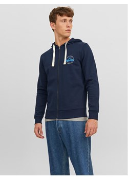 Jack&Jones Bluza 12236179 Granatowy Regular Fit ze sklepu MODIVO w kategorii Bluzy męskie - zdjęcie 183948109