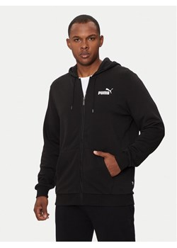 Puma Bluza Ess Logo 586704 Czarny Regular Fit ze sklepu MODIVO w kategorii Bluzy męskie - zdjęcie 183948165