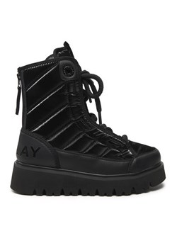 REPLAY Botki Melrose Lace Lace-Up GWF2H.000.C0012T Czarny ze sklepu MODIVO w kategorii Botki - zdjęcie 183948229