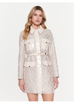 Marciano Guess Kurtka przejściowa Logo 3RGL04 9818Z Beżowy Regular Fit ze sklepu MODIVO w kategorii Kurtki damskie - zdjęcie 183948255