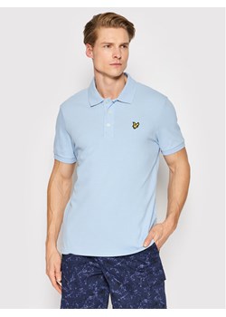 Lyle & Scott Polo Plain SP400VOG Błękitny Regular Fit ze sklepu MODIVO w kategorii T-shirty męskie - zdjęcie 183948258