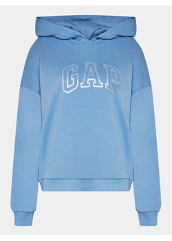 Gap Bluza 729733-00 Niebieski Regular Fit ze sklepu MODIVO w kategorii Bluzy damskie - zdjęcie 183948266