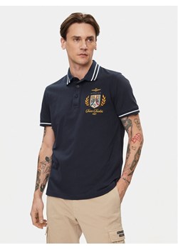Aeronautica Militare Polo 241PO1764P199 Granatowy Regular Fit ze sklepu MODIVO w kategorii T-shirty męskie - zdjęcie 183948387