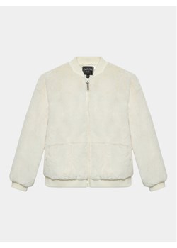 Guess Kurtka bomber J3BL13 WCFX0 Écru Regular Fit ze sklepu MODIVO w kategorii Kurtki dziewczęce - zdjęcie 183948497