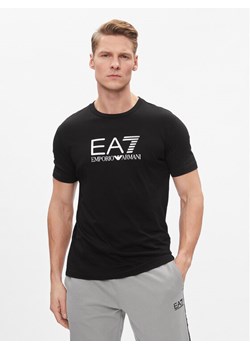 EA7 Emporio Armani T-Shirt 3DPT71 PJM9Z 1200 Czarny Regular Fit ze sklepu MODIVO w kategorii T-shirty męskie - zdjęcie 183948515