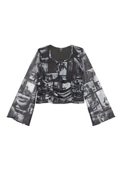 Guess Bluzka J5YH01 K0180 Czarny Regular Fit ze sklepu MODIVO w kategorii Bluzki dziewczęce - zdjęcie 183948516