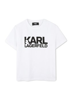 Karl Lagerfeld Kids T-Shirt Z30435 D Biały Regular Fit ze sklepu MODIVO w kategorii T-shirty chłopięce - zdjęcie 183948649