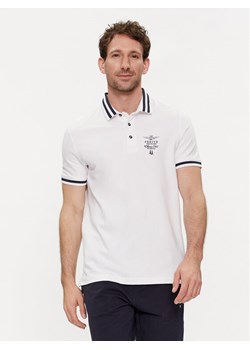 Aeronautica Militare Polo 241PO1758P191 Écru Regular Fit ze sklepu MODIVO w kategorii T-shirty męskie - zdjęcie 183948658