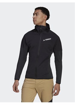 adidas Polar Techrock Flooce Wind Hooded Jacket HF0726 Czarny ze sklepu MODIVO w kategorii Bluzy męskie - zdjęcie 183948719