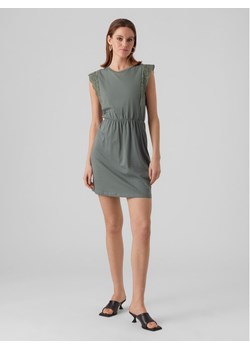 Vero Moda Sukienka codzienna Hollyn 10265206 Zielony Regular Fit ze sklepu MODIVO w kategorii Sukienki - zdjęcie 183948747