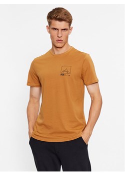 4F T-Shirt 4FAW23TTSHM0894 Beżowy Regular Fit ze sklepu MODIVO w kategorii T-shirty męskie - zdjęcie 183948749