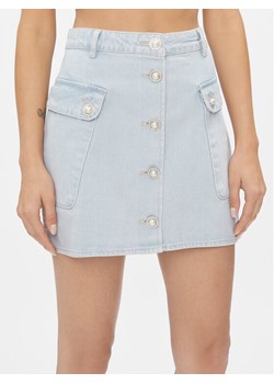 Custommade Spódnica jeansowa Riana 999448941 Błękitny Regular Fit ze sklepu MODIVO w kategorii Spódnice - zdjęcie 183948779