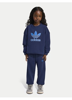 adidas Dres JY1153 Granatowy Loose Fit ze sklepu MODIVO w kategorii Komplety dziewczęce - zdjęcie 183948807