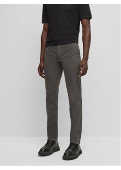 Boss Spodnie materiałowe 50470813 Szary Slim Fit ze sklepu MODIVO w kategorii Spodnie męskie - zdjęcie 183948876