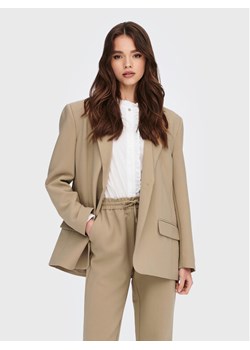 ONLY Marynarka Milian 15264609 Beżowy Regular Fit ze sklepu MODIVO w kategorii Marynarki damskie - zdjęcie 183948949
