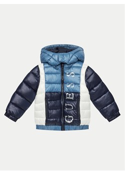 Guess Kurtka puchowa N4BL06 WEGY0 Granatowy Regular Fit ze sklepu MODIVO w kategorii Kurtki chłopięce - zdjęcie 183949018