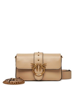 PINKO Torebka Love One Mini Slouchy Fl PE 25 PLTT 104340 A0QO Beżowy ze sklepu MODIVO w kategorii Torebki damskie - zdjęcie 183949065