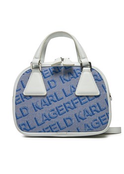 KARL LAGERFELD Torebka 231W3030 Niebieski ze sklepu MODIVO w kategorii Kuferki - zdjęcie 183949085