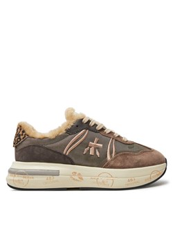 Sneakersy Premiata Cassie 7072M Brązowy ze sklepu eobuwie.pl w kategorii Buty sportowe damskie - zdjęcie 183969339
