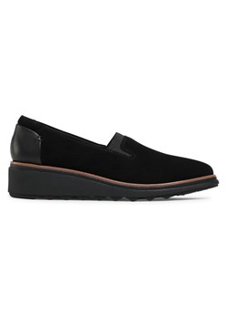 Półbuty Clarks Sharon Dolly 261558194 Czarny ze sklepu eobuwie.pl w kategorii Mokasyny damskie - zdjęcie 183969455