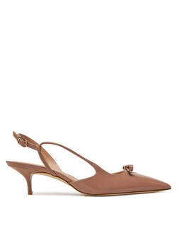 Sandały Stuart Weitzman Tully 50 Slingback SI494 Beżowy ze sklepu eobuwie.pl w kategorii Sandały damskie - zdjęcie 183969628
