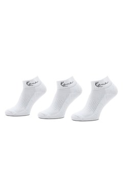 Zestaw 3 par niskich skarpet męskich Karl Kani Signature Ankle Signature Ankle Biały ze sklepu eobuwie.pl w kategorii Skarpetki męskie - zdjęcie 183969726
