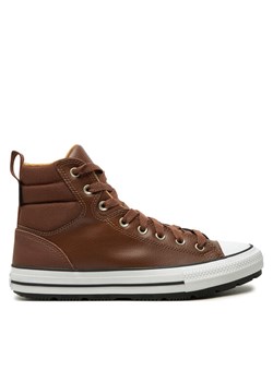 Trampki Converse Chuck Taylor All Star Berkshire Boot Water-Repellent A08562C Brązowy ze sklepu eobuwie.pl w kategorii Trampki męskie - zdjęcie 183969819