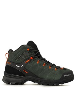 Trekkingi Salewa Ms Alp Mate Mid Ptx 61384-5400 Zielony ze sklepu eobuwie.pl w kategorii Buty trekkingowe męskie - zdjęcie 183969869