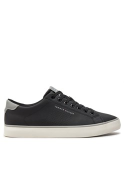 Sneakersy Tommy Hilfiger Th Hi Vulc Low Core Seasonal FM0FM05110 Czarny ze sklepu eobuwie.pl w kategorii Trampki męskie - zdjęcie 183969939