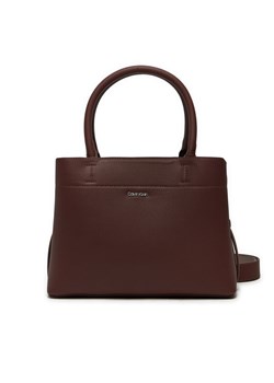 Torebka Calvin Klein Ck Business Medium Tote_Saffiano K60K612572 Brązowy ze sklepu eobuwie.pl w kategorii Torebki damskie - zdjęcie 183969948