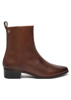 Botki Tommy Hilfiger FW0FW08103 Brązowy ze sklepu eobuwie.pl w kategorii Botki - zdjęcie 183969976