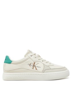 Sneakersy Calvin Klein Jeans Classic Cupsole Low Lth Ml YM0YM00885 Écru ze sklepu eobuwie.pl w kategorii Buty sportowe męskie - zdjęcie 183969988