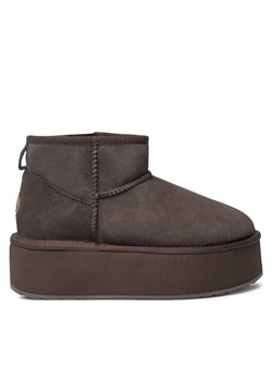 Śniegowce EMU Australia Stinger Micro Flatform W13082 Brązowy ze sklepu eobuwie.pl w kategorii Śniegowce damskie - zdjęcie 183970149