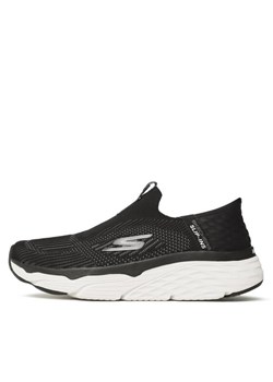 Buty do biegania Skechers Max Cushioning Elite 220389/BKW Czarny ze sklepu eobuwie.pl w kategorii Buty sportowe męskie - zdjęcie 183970167