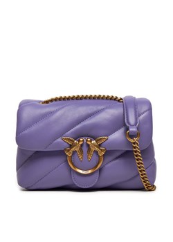 Torebka Pinko Love Puff Mini Cl AI 24-25 PLTT 100039 A0F2 Fioletowy ze sklepu eobuwie.pl w kategorii Kopertówki - zdjęcie 183970268
