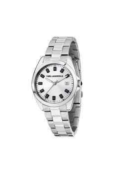 Zegarek KARL LAGERFELD R0553101514 Srebrny ze sklepu eobuwie.pl w kategorii Zegarki - zdjęcie 183970315