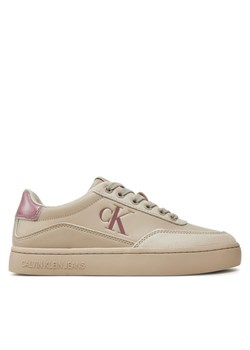 Sneakersy Calvin Klein Jeans YW0YW01585 Beżowy ze sklepu eobuwie.pl w kategorii Buty sportowe damskie - zdjęcie 183970695