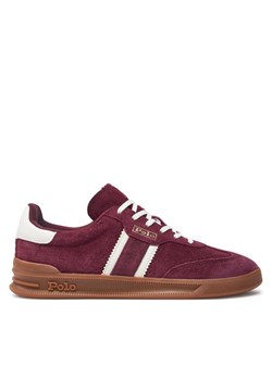 Sneakersy Polo Ralph Lauren 804950266003 Bordowy ze sklepu eobuwie.pl w kategorii Buty sportowe damskie - zdjęcie 183970696